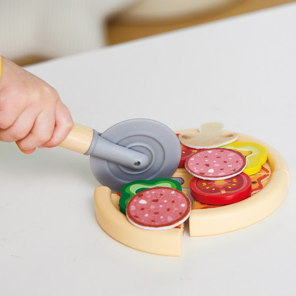 Изображение товара Набор игрушечных продуктов Hape Интерактивная печь для пиццы / E3236_HP