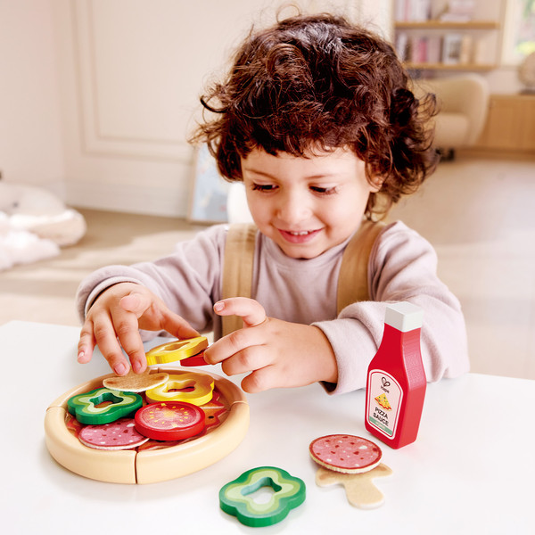 Изображение товара Набор игрушечных продуктов Hape Интерактивная печь для пиццы / E3236_HP