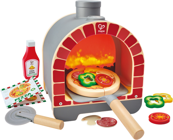 Изображение товара Набор игрушечных продуктов Hape Интерактивная печь для пиццы / E3236_HP
