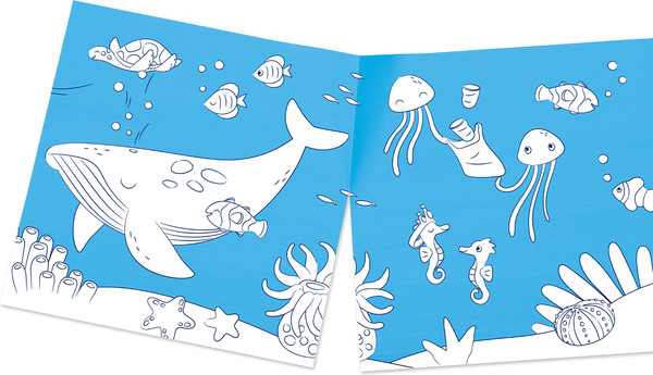 Изображение товара Набор для творчества Hape Юный Пикассо Раскрась подводный мир! / E2018_HP