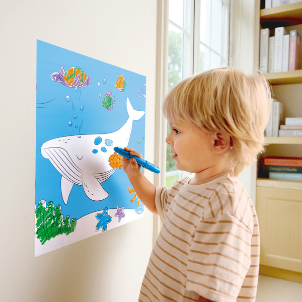 Изображение товара Набор для творчества Hape Юный Пикассо Раскрась подводный мир! / E2018_HP