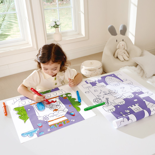 Изображение товара Набор для творчества Hape Юный Пикассо Раскрась величественный замок! / E2019_HP