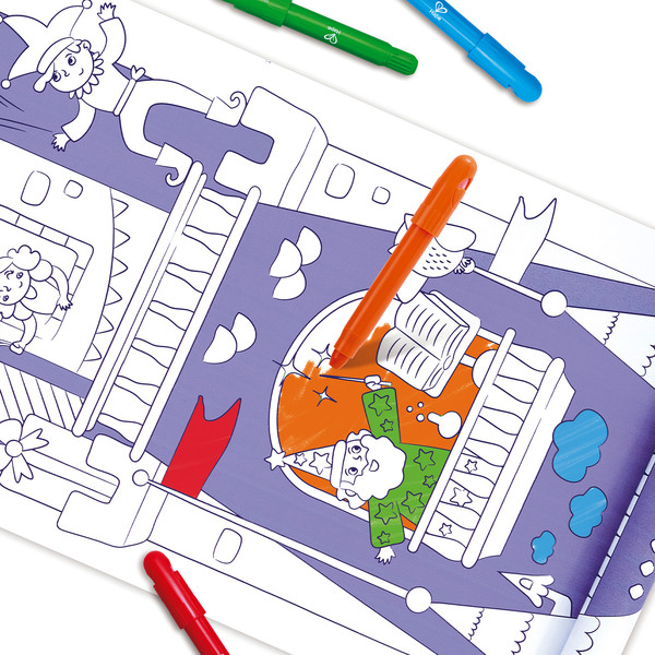 Изображение товара Набор для творчества Hape Юный Пикассо Раскрась величественный замок! / E2019_HP