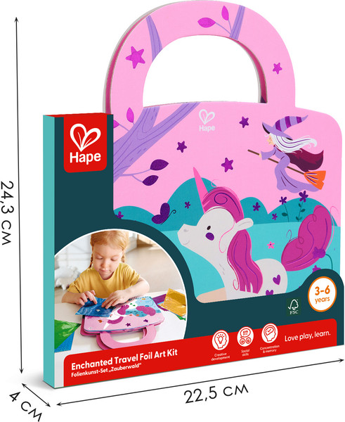 Изображение товара Набор для творчества Hape Юный Пикассо Укрась фольгой Страну Чудес! / E2021_HP