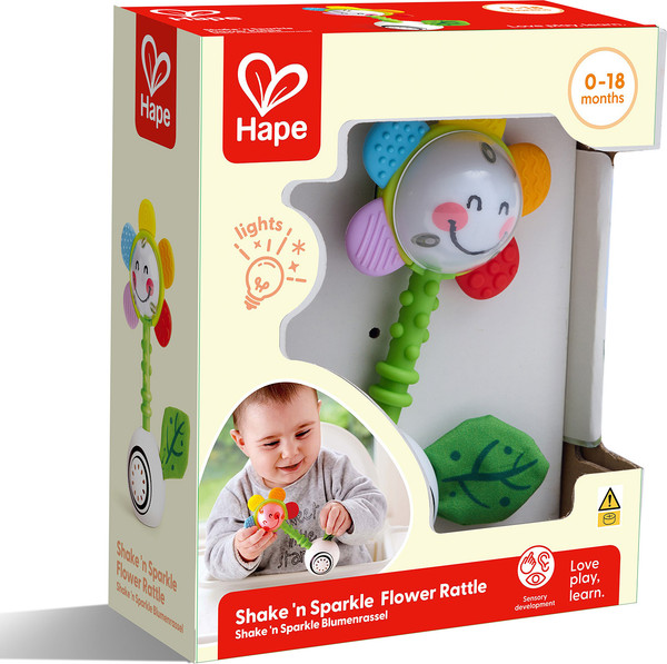 Изображение товара Погремушка Hape Волшебное прикосновение Светящийся Цветок / E0133_HP