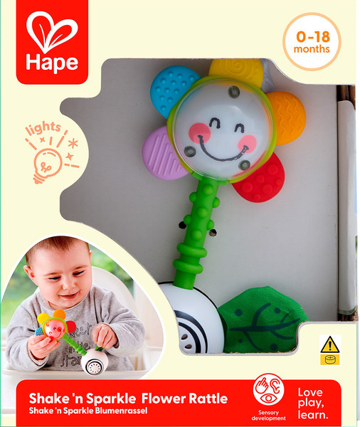 Изображение товара Погремушка Hape Волшебное прикосновение Светящийся Цветок / E0133_HP