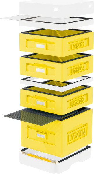 Изображение товара Улей Lyson Дадан На 10 Рамок / WK20YW (желтый/неокрашенный)