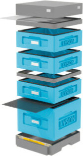 Изображение товара Улей Lyson Дадан На 10 Рамок / WKG20 (синий/серый)