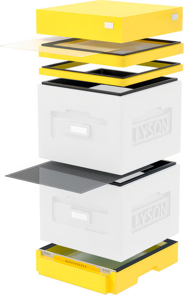 Изображение товара Улей Lyson Дадан На 10 Рамок / WKW46Y (неокрашенный/желтый)