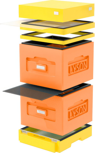 Изображение товара Улей Lyson Дадан На 10 Рамок / WK46O (оранжевый/желтый)