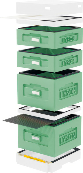 Изображение товара Улей Lyson Дадан На 10 Рамок / WK1025GW (зеленый/неокрашенный)