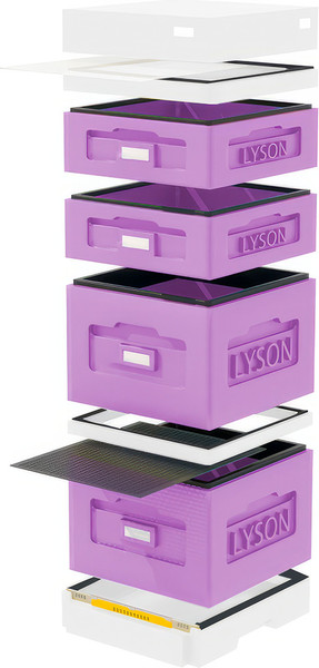 Изображение товара Улей Lyson Дадан На 10 Рамок / WK1025PUW (фиолетовый/неокрашенный)