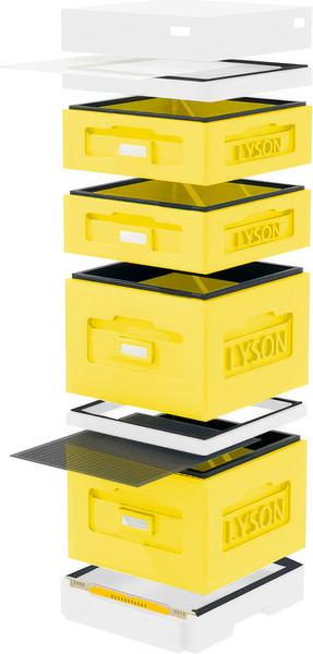 Изображение товара Улей Lyson Дадан На 10 Рамок / WK1025YW (желтый/неокрашенный)