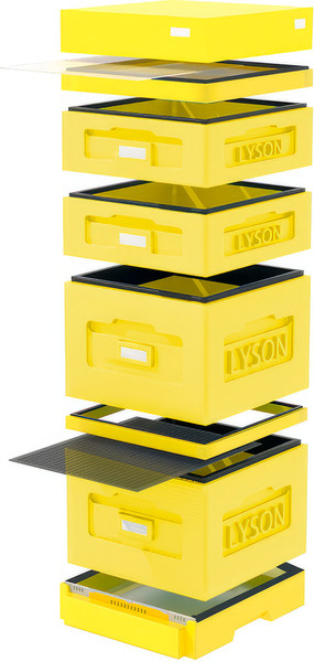 Изображение товара Улей Lyson Дадан На 10 Рамок / WKY1025Y (желтый/желтый)