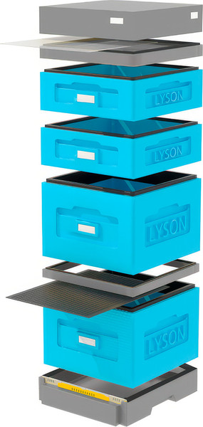 Изображение товара Улей Lyson Дадан На 10 Рамок / WKG1025 (синий/серый)