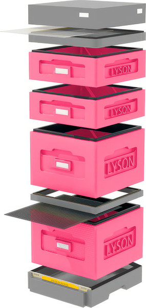 Изображение товара Улей Lyson Дадан На 10 Рамок / WKG1025P (розовый/серый)