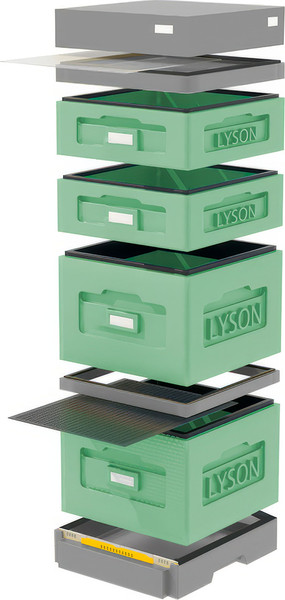 Изображение товара Улей Lyson Дадан На 10 Рамок / WKG1025G (зеленый/серый)