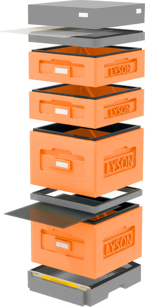Изображение товара Улей Lyson Дадан На 10 Рамок / WKG1025O (оранжевый/серый)