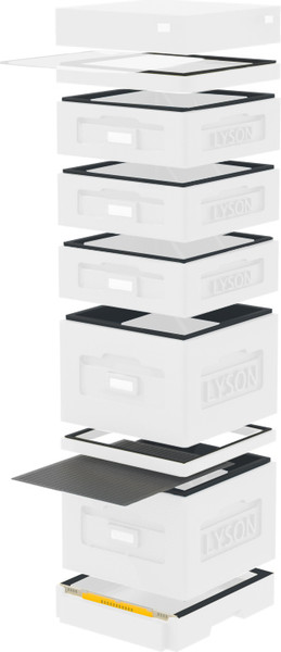 Изображение товара Улей Lyson Дадан На 10 Рамок / WKW9 (неокрашенный)