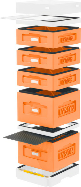 Изображение товара Улей Lyson Дадан На 10 Рамок / WK9ORW (оранжевый/неокрашенный)