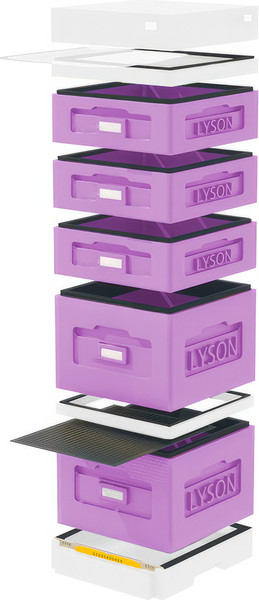 Изображение товара Улей Lyson Дадан На 10 Рамок / WK9PUW (фиолетовый/неокрашенный)