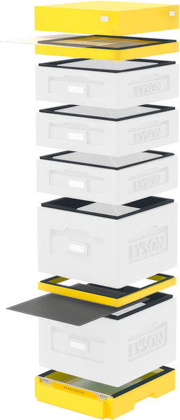 Изображение товара Улей Lyson Дадан На 10 Рамок / WKW9Y (неокрашенный/желтый)