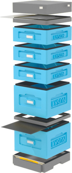 Изображение товара Улей Lyson Дадан На 10 Рамок / WKG9 (синий/серый)