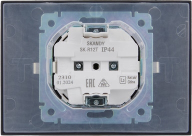 Изображение товара Розетка IEK Skandy SK-R26-16-44-K48-F (титан)