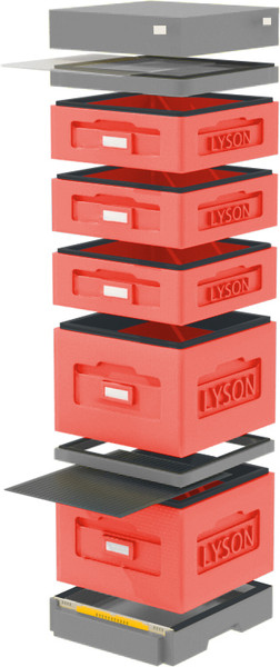 Изображение товара Улей Lyson Дадан На 10 Рамок / WKG9RD (красный/серый)