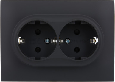 Изображение товара Розетка IEK Skandy SK-R24-16-K53-F (графит)