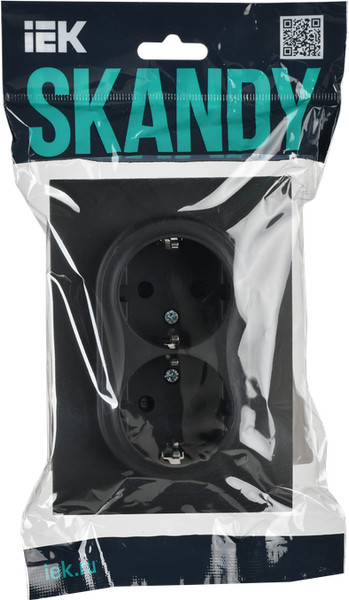 Изображение товара Розетка IEK Skandy SK-R24-16-K53-F (графит)