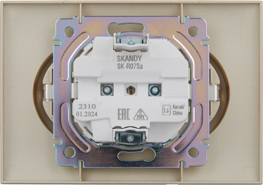 Изображение товара Розетка IEK Skandy SK-R24-16-K98-F (песочный)