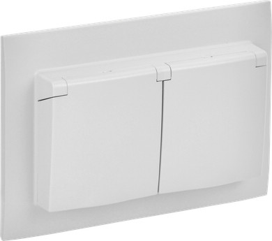 Изображение товара Розетка IEK Skandy SK-R26-16-44-K01-F (арктический белый)