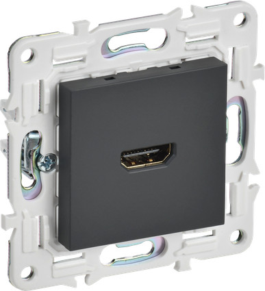 Изображение товара Розетка IEK Skandy SK-H10-K53 (графит)