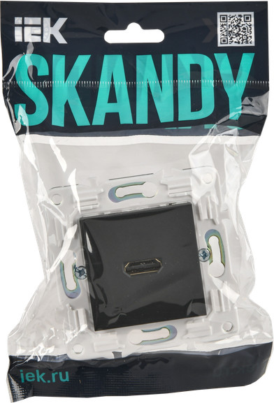 Изображение товара Розетка IEK Skandy SK-H10-K53 (графит)
