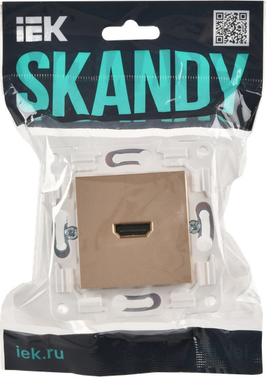 Изображение товара Розетка IEK Skandy SK-H10-K98 (песочный)