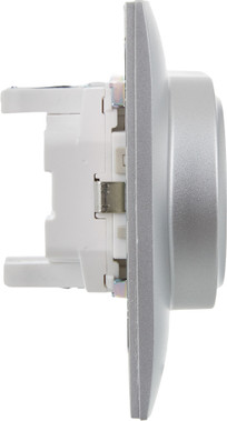 Изображение товара Розетка IEK Skandy SK-R24-16-K23-F (серебристый)