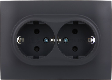 Изображение товара Розетка IEK Skandy SK-R24-16-K48-F (титан)