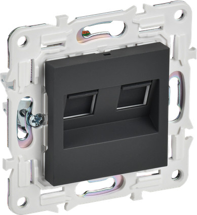 Изображение товара Розетка IEK Skandy SK-K20-2-K53 (графит)