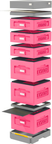 Изображение товара Улей Lyson Дадан На 10 Рамок / WK8PW (розовый/неокрашенный)