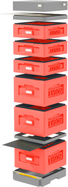 Изображение товара Улей Lyson Дадан На 10 Рамок / WK8RDW (красный/неокрашенный)