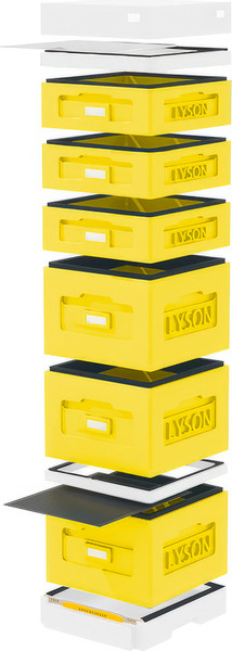 Изображение товара Улей Lyson Дадан На 10 Рамок / WK8YW (желтый/неокрашенный)