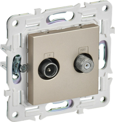 Изображение товара Розетка IEK Skandy SK-AF20-O-K37 (шампань)