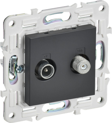 Изображение товара Розетка IEK Skandy SK-AF20-O-K48 (титан)