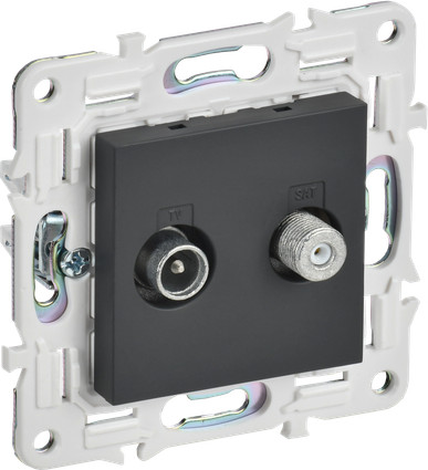 Изображение товара Розетка IEK Skandy SK-AF20-O-K53 (графит)