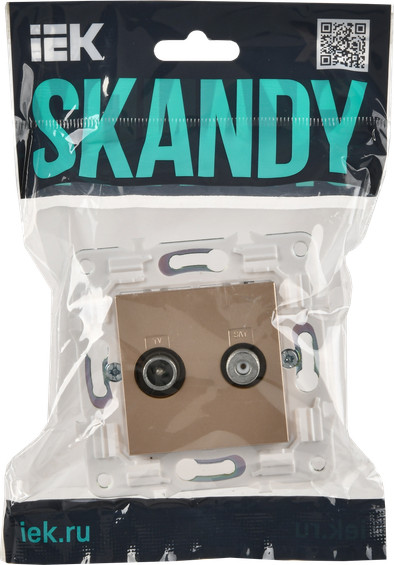 Изображение товара Розетка IEK Skandy SK-AF20-O-K98 (песочный)