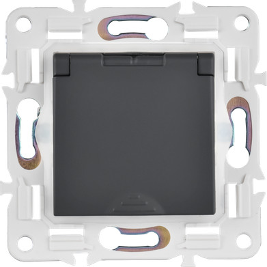 Изображение товара Розетка IEK Skandy SK-R16-16-44-K53 (графит)