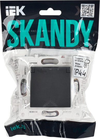 Изображение товара Розетка IEK Skandy SK-R16-16-44-K53 (графит)