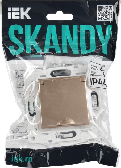 Изображение товара Розетка IEK Skandy SK-R16-16-44-K98 (песочный)