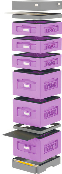 Изображение товара Улей Lyson Дадан На 10 Рамок / WKG8PU (фиолетовый/серый)